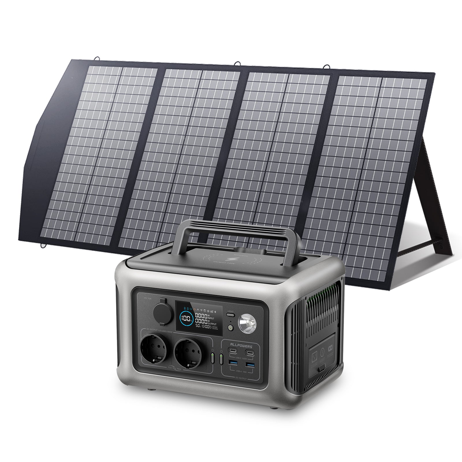 ALLPOWERS Solargenerator-Kit 600W (R600 + SP029 140W Solarpanel) –  ALLPOWERS Germany
