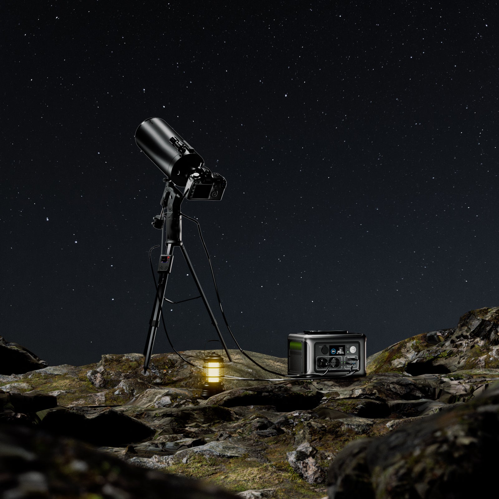 Stromversorgung Ihres Astrofotografie-Setups mit einer tragbaren Power Station