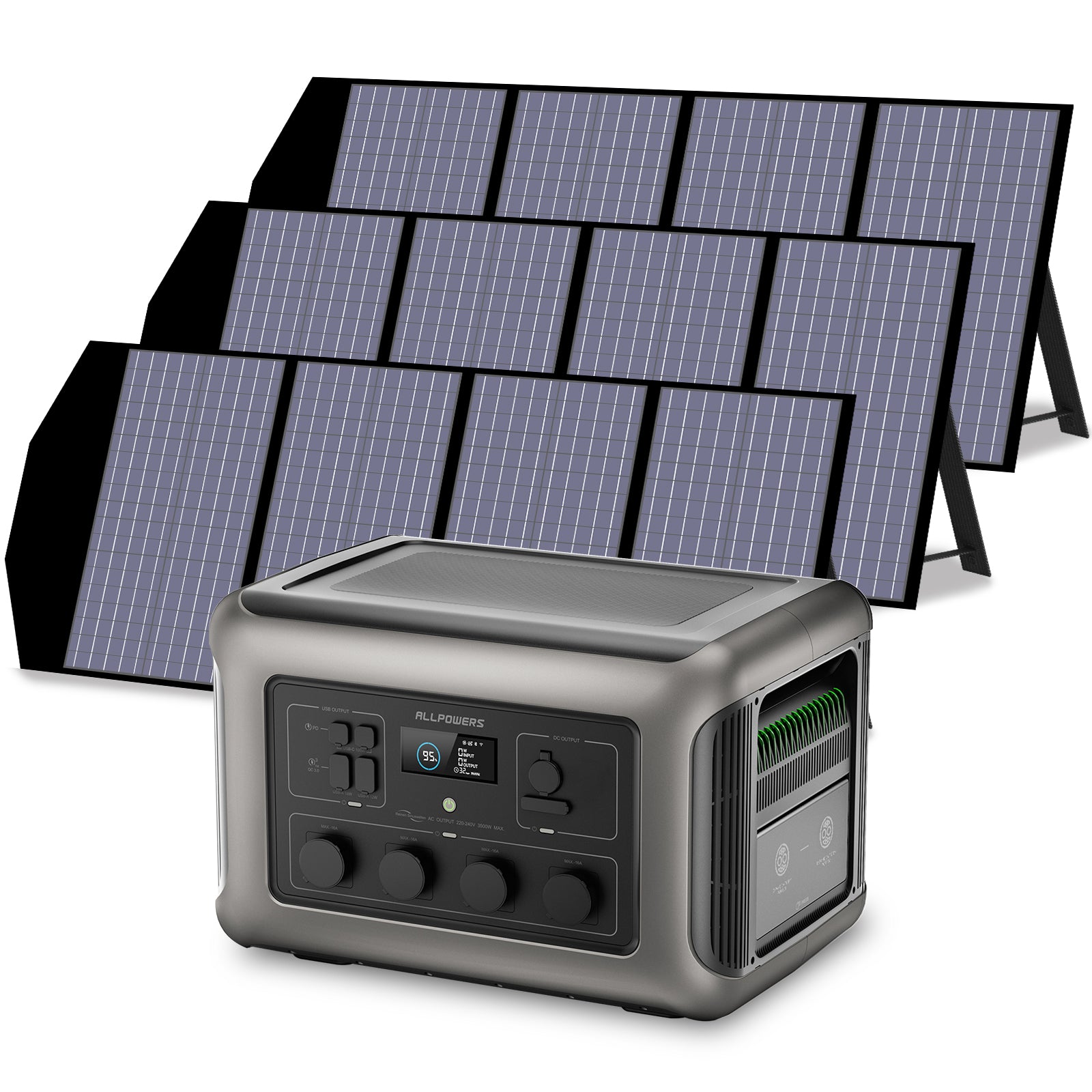 ALLPOWERS Solargenerator-Kit 3500W (R3500 + SP029 140W Solarpanel)