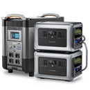 ALLPOWERS Haushaltsenergiespeicher Set R4000 + B3000 | 4000W, 3456Wh - 12960Wh