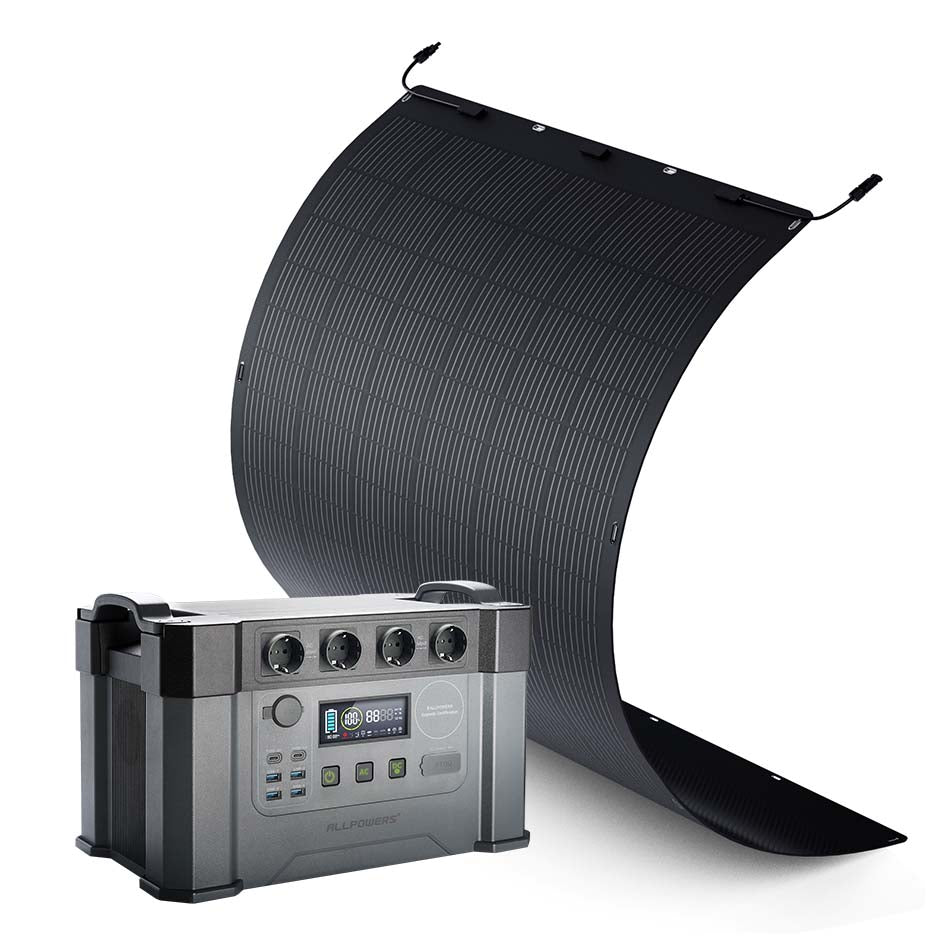 ALLPOWERS Solar Generator Kit 2400W (S2000 Pro + SF400 400W Flexible Solar Panel)