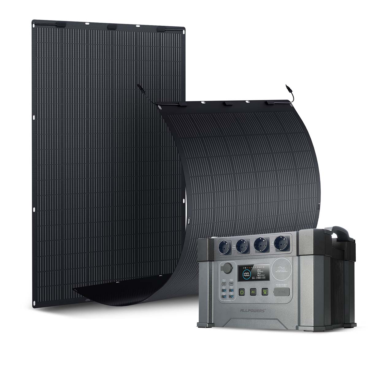 ALLPOWERS Solargenerator-Kit 2400W (S2000 Pro + SF400 400W Flexibles Solarpanel)